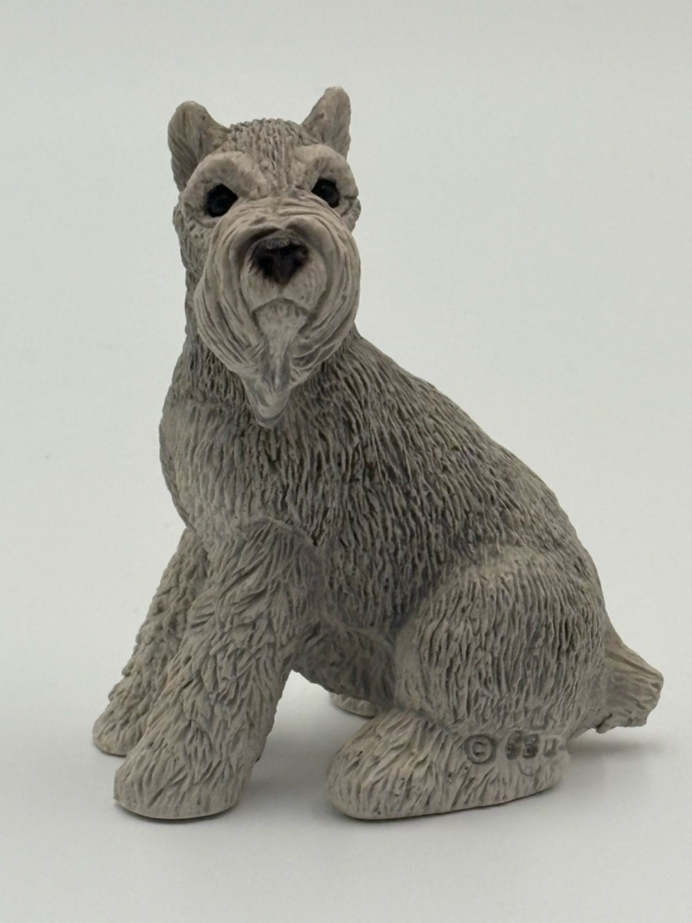 Vintage Stone Critters Schnauzer Figurine SC-164‎ United Design 4"